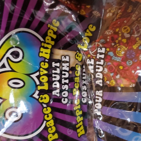 Groovy 60's Hippie Adult 3pc Costume - Picture 2 of 3